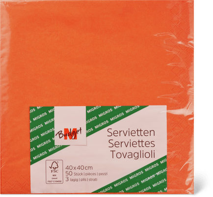 Tovaglioli di carta, 40 x 40 cm