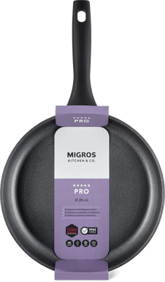 Migros Kitchen & Co. Pro Frying Pan Ø28cm, Flat