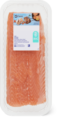 Filetto di salmone senza pelle