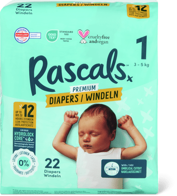 Rascals Windeln Gr.1,3-5kg