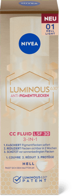 Nivea Cellular Luminous 630 3-IN-1 CC Fluid Light, LSF 30