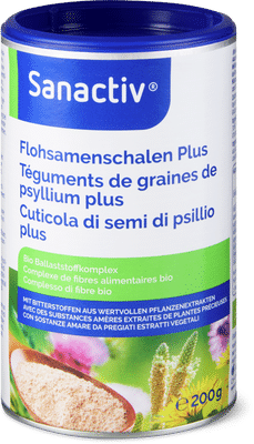 Sanactiv Bio Poudre de téguments de graines de psyllium Plus