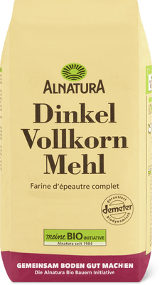 Alnatura Bio Demeter Dinkel Vollkorn Mehl