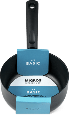 Migros Kitchen & Co. Basic Pentolino Ø 16 cm, nera
