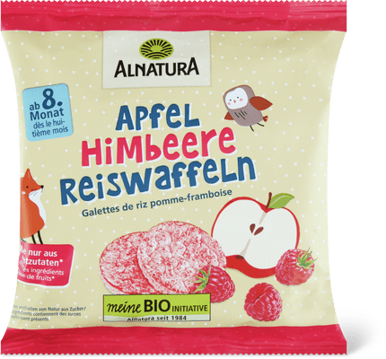 Alnatura Bio Apfel Himbeere Reiswaffeln ab 8. Monat