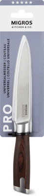 Migros Kitchen & Co. Universalmesser braun, silbrig, Klinge: 12 cm