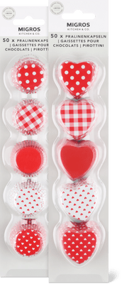 Pralinenförmchen Herz