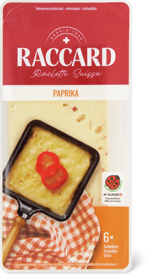 Raccard Raclette Paprika, Scheiben