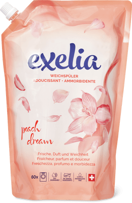 Exelia Recharge d’adoucissant Liquide, Peach Dream, 60 lavages