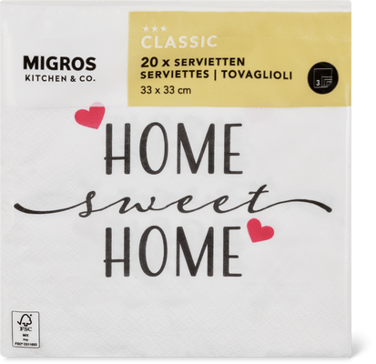 K&C serviettes 33x33cm