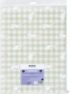 Migros Kitchen & Co. Papiertischsets Gemustert, 33x33cm
