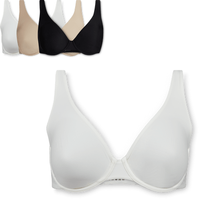 Ladies Microfibre bra wired non padded