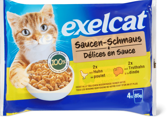 Exelcat Delizie in salsa con pollo e tacchino