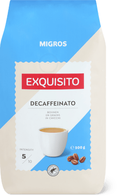 Migros Exquisito Caffè in chicchi Decaffeinato