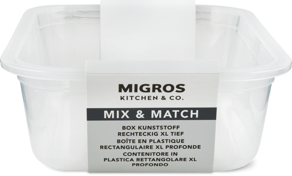 Migros Kitchen & Co. Box Kunststoff tief rechteckig, XL 1.55l