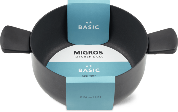 Migros Kitchen & Co. Basic Pentola Ø 24 cm, nero