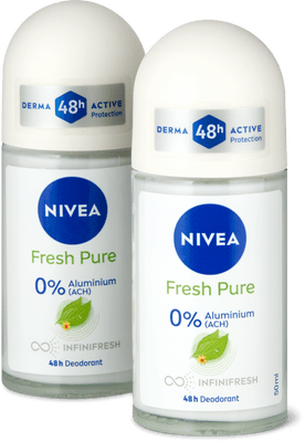 Nivea Deodorante roll-on Fresh Pure  0% alluminio, 48h