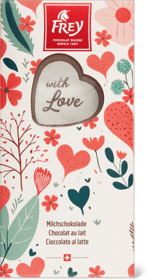 Frey Plaque cœur Chocolat au lait