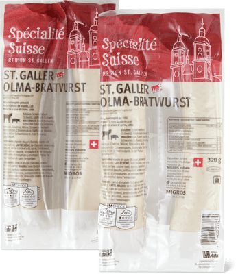 Spécialité Suisse OLMA Bratwurst