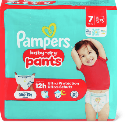 Pampers Baby Dry Pants Taille 7, 15+kg