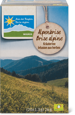 De la région Bio Infusion aux herbes Brise alpine