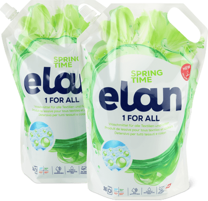 Elan Lessive liquide Springtime, 2 x 36 lavages