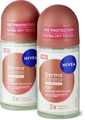 Nivea Deodorante roll on Derma Control Clinical duo 100h, vitamina C