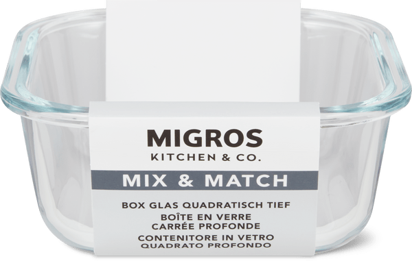 Migros Kitchen & Co. Box Glas quadratisch, 0.5l