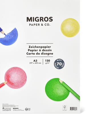 Migros Paper & Co. Zeichenpapier A3