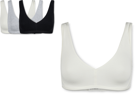 Ladies Cotton bra wireless on padded