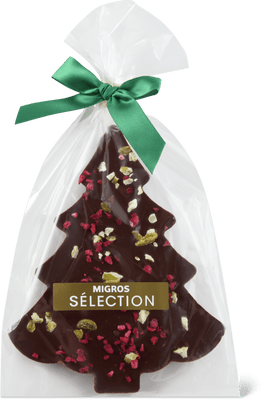 Sélection Tavoletta albero di Natale Noir lamponi pistacchio