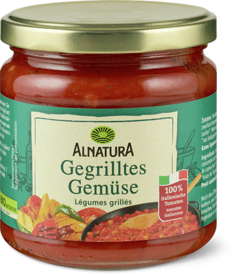 Alnatura Bio Tomatensauce mit gegrilltem Gemüse