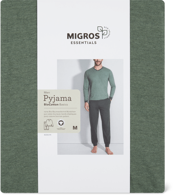 Pigiama Collo a V Bio Cotton Basics