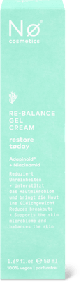 No Cosmetics Nø restore tøday Re-Balance Gel Cream 50ml   Re-Balance Gel