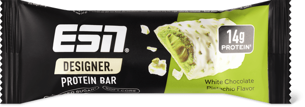 ESN Barre Chocolat blanc et pistache