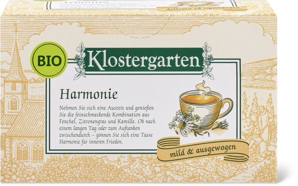 Klostergarten Bio Infusion Harmonie doux et équilibré