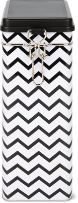 Migros Kitchen & Co. Barattolo di latta grande con chiusura ermetica a leva rettangolare, 12,1 cm x 7,8 cm x 21,5 cm