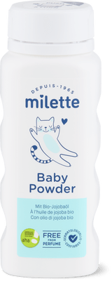 Milette Baby Care aha! Poudre sans parfum, huile de jojoba
