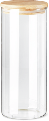 Glass/bamboo jar