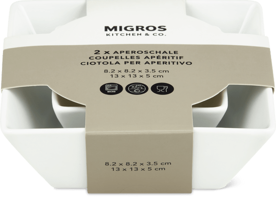 Kitchen & Co. Aperitif Set White, 13 x 5 cm