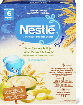 Nestlé Pappa lattea con pere, banane e avena dopo i 6 mesi