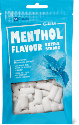 M-Classic Chewing Gum Menthol extra strong