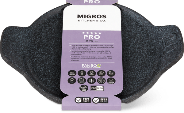 Migros Kitchen & Co. Pro Plaque et couvercle Panboo Ø 20 cm