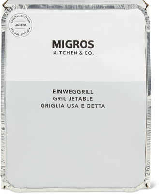 Migros Kitchen & Co. Einweggrill 31.5 x 25 x 6 cm