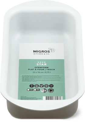 Kitchen & Co. Star Ofenform 10 x 18 cm, braun