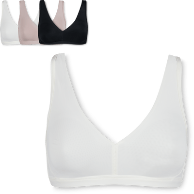 Ladies Microfibre bra non padded wireless