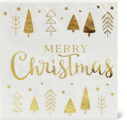 Migros Home Papierservietten Merry Christmas Gold
