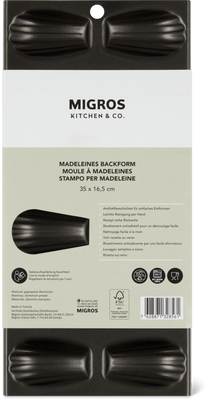 Teglia per madeleines, 12 pz