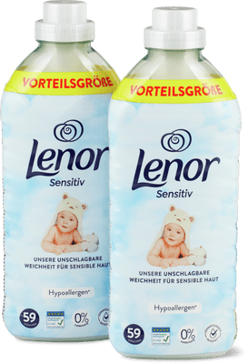 Lenor Detersivo liquido  Sensitive ipoallergenico, 2x59 lavaggi