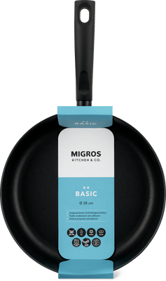 Migros Kitchen & Co. Basic Bratpfanne Ø 28 cm, hoch, schwarz